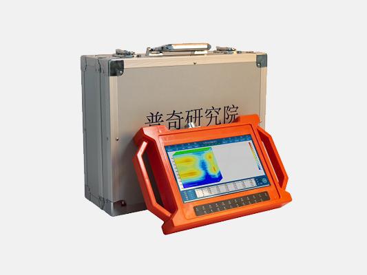普奇打井找水儀：硬化地面可以用板狀電極測量。