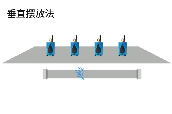 漏水檢測推車無線傳感器擺放